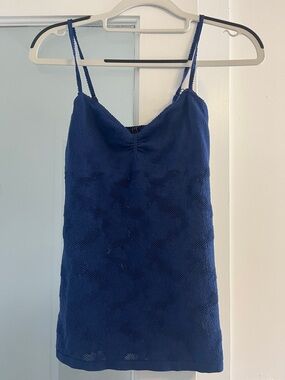 Guess Navy Blue Lace Camisole Slip